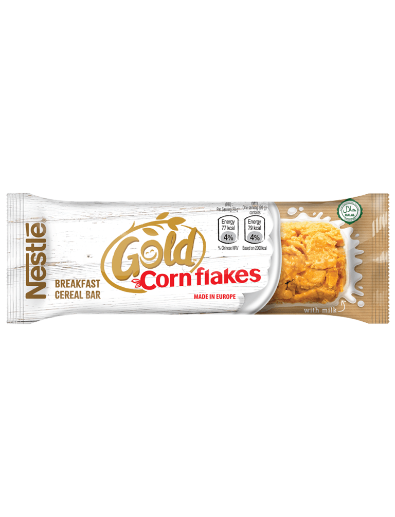 Crunchy Nestlé Gold Cornflakes Bar Start Your Day Right